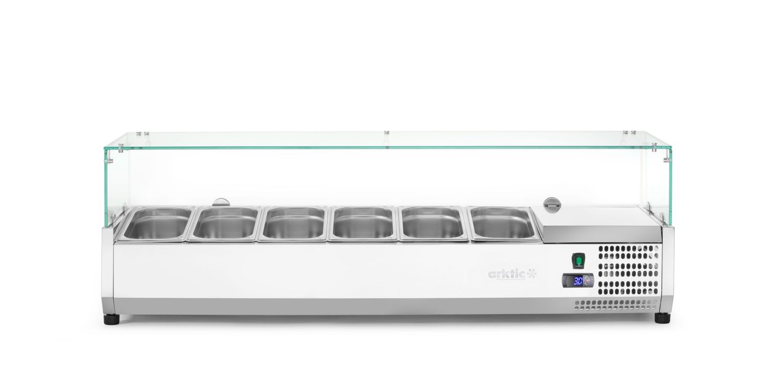Chladicí zásobník GN 1/3, Arktic, 6x GN 1/3, 230V/180W, 1405x420x(H)456mm