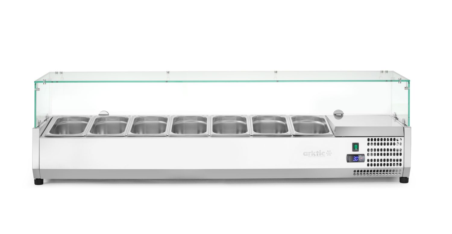 Chladicí zásobník GN 1/3, Arktic, 7x GN 1/3, 230V/180W, 1605x420x(H)460mm