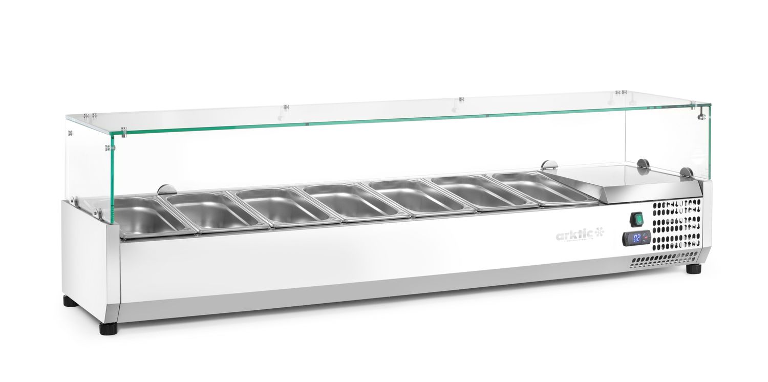 Chladicí zásobník GN 1/3, Arktic, 7x GN 1/3, 230V/180W, 1605x420x(H)460mm