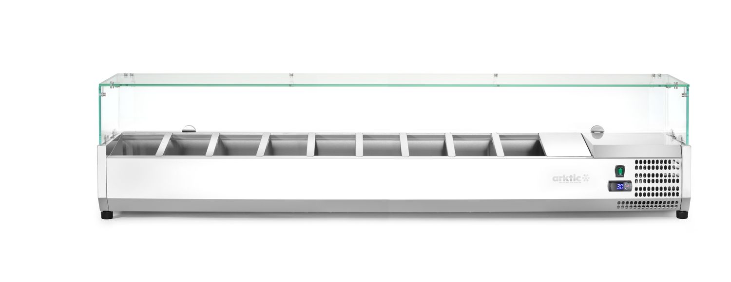 Chladicí zásobník GN 1/3, Arktic, 9x GN 1/3, 230V/180W, 2005x420x(H)456mm