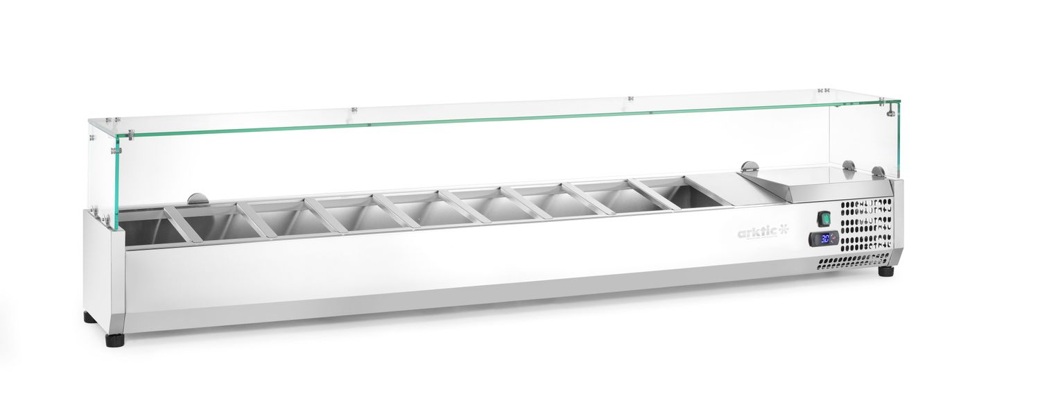 Chladicí zásobník GN 1/3, Arktic, 9x GN 1/3, 230V/180W, 2005x420x(H)456mm