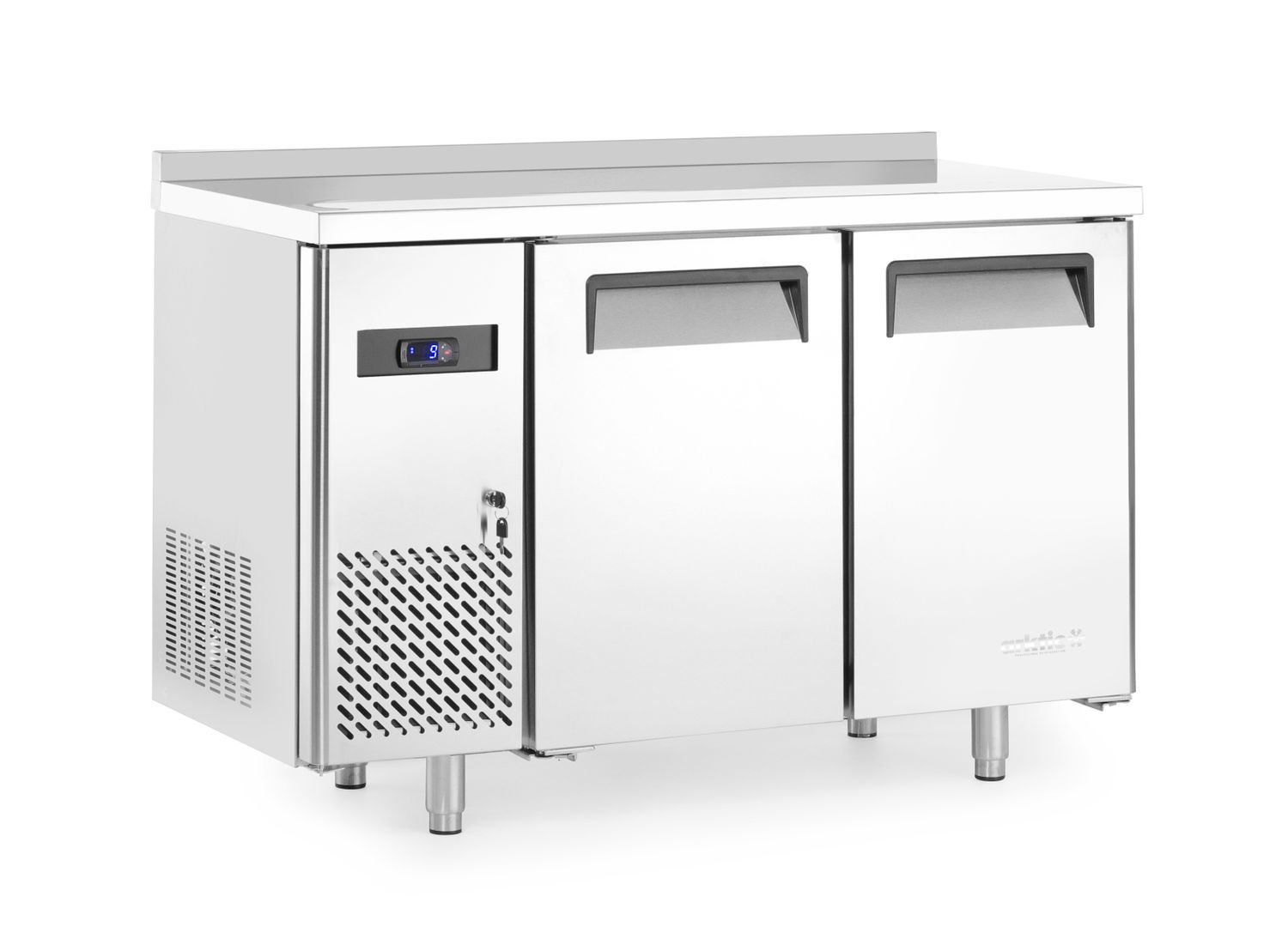 Dvoudveřový chladicí stůl s postranními jednotkami, Arktic, Kitchen Line, 166L, 230V/300W, 1200x600x(H)886mm