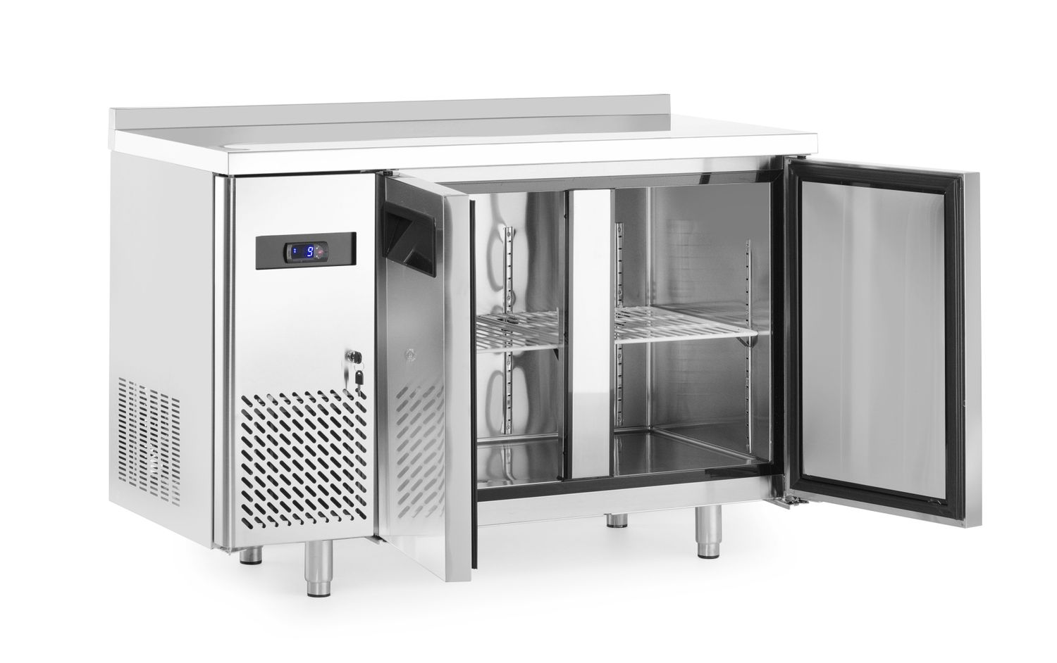 Dvoudveřový chladicí stůl s postranními jednotkami, Arktic, Kitchen Line, 166L, 230V/300W, 1200x600x(H)886mm