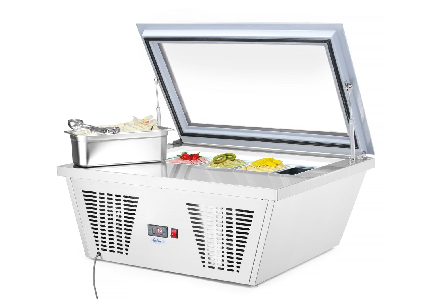 Mrazící displej pro zmrzlinu, Arktic, 220-240V/210W, 800x680x(H)670mm