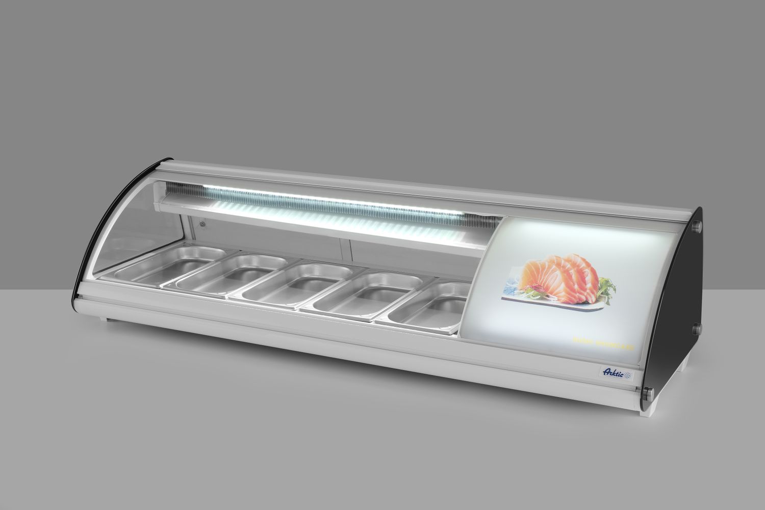 Stojan na sushi 5x GN 1/3, Arktic, 230V/160W, 1307x445x(H)327mm