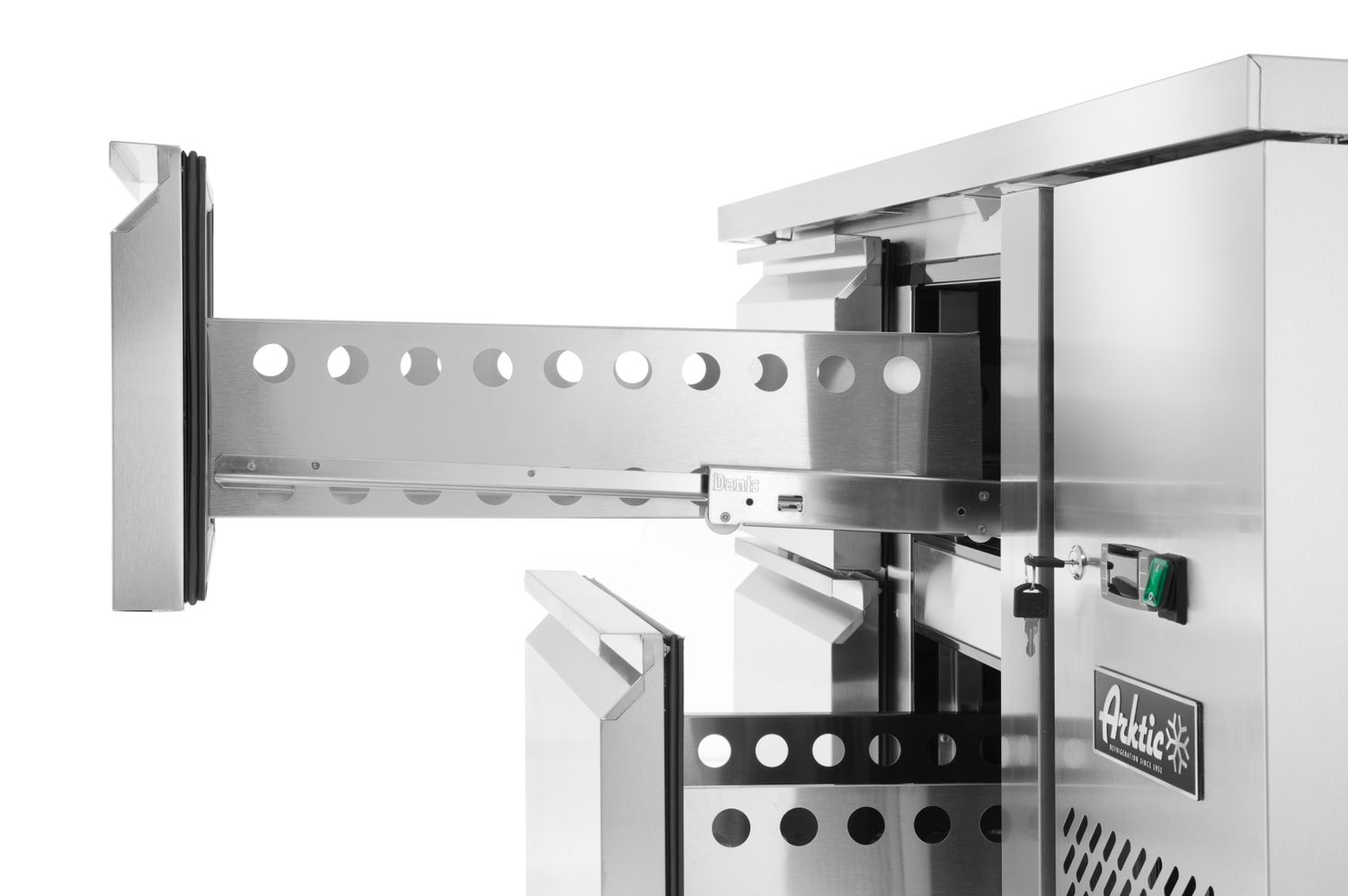 Chladicí stůl se 4 zásuvkami a postranními skříňkami, Arktic, Profi Line, 230V/250W, 1360x700x(H)858mm