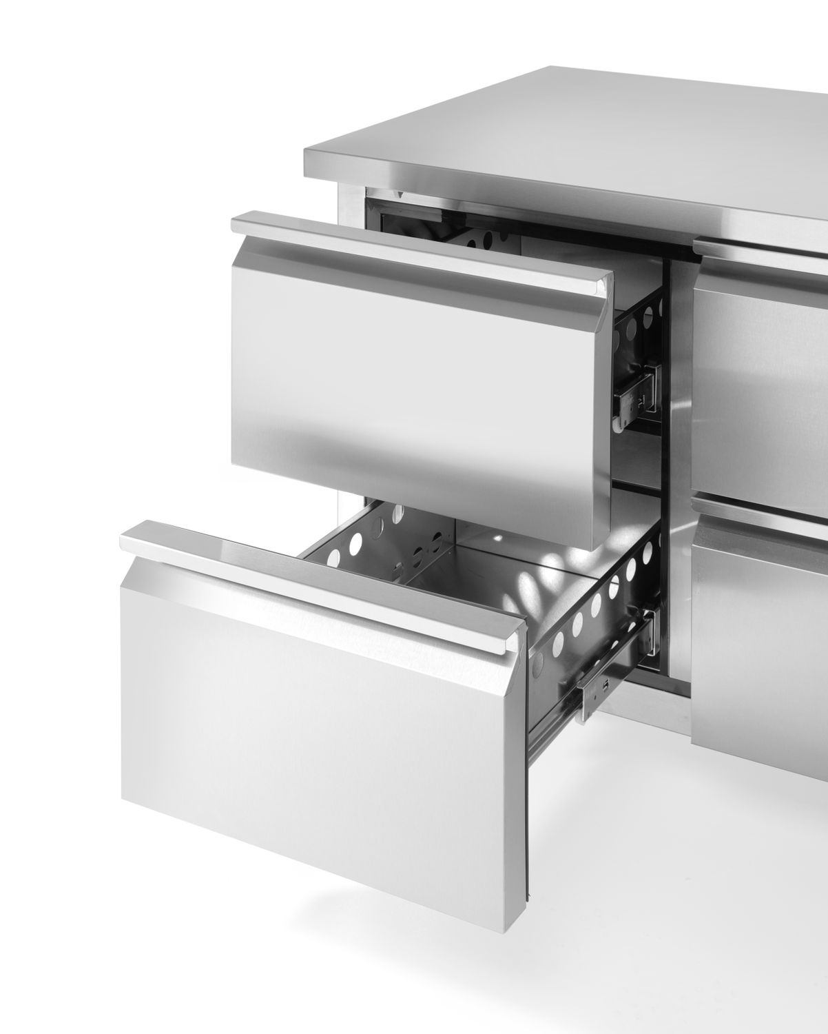 Chladicí stůl se 4 zásuvkami a postranními skříňkami, Arktic, Profi Line, 230V/250W, 1360x700x(H)858mm