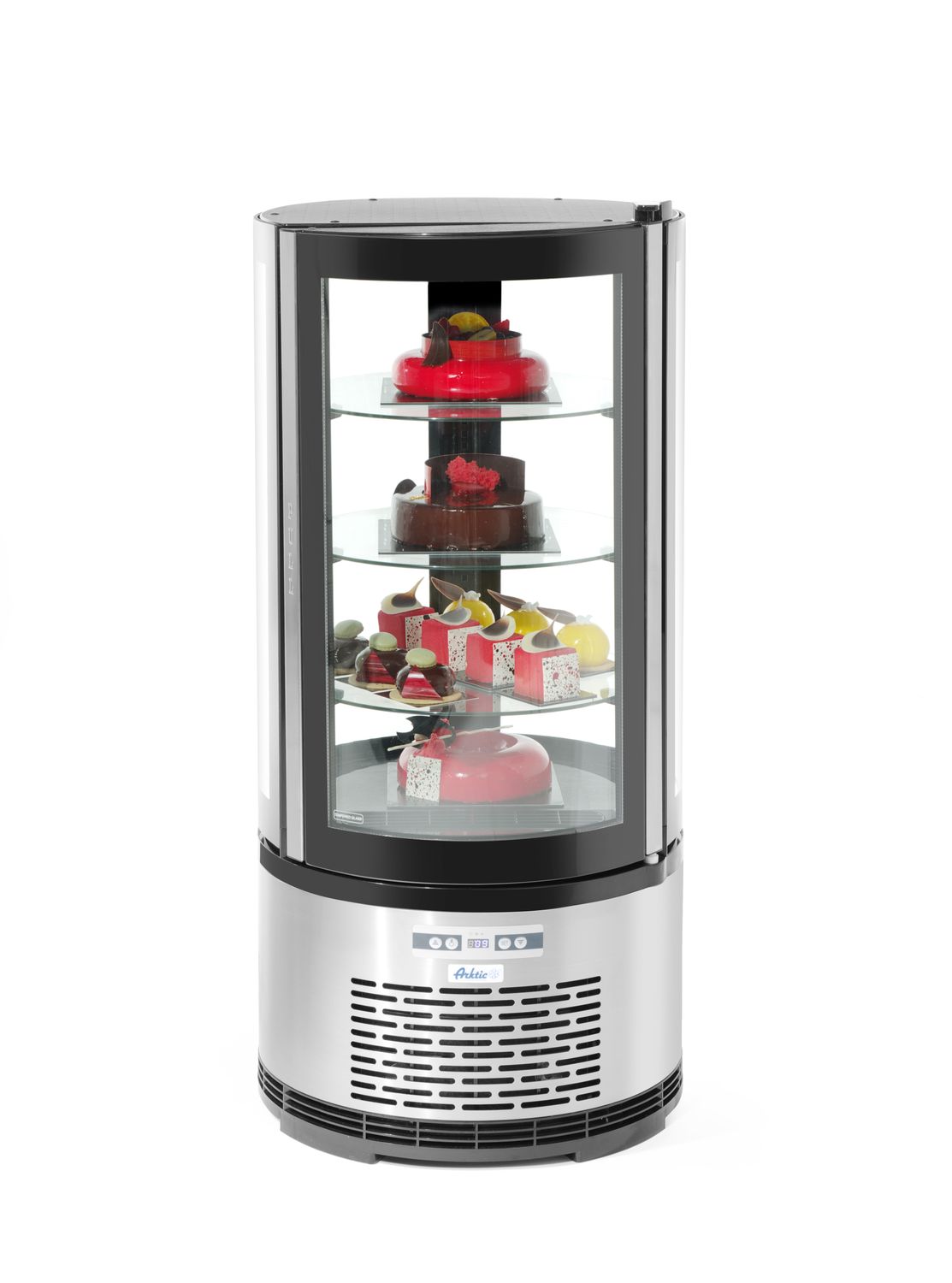 Chladicí vitrína, kulatá, Arktic, 100L, 230V/210W, ø480x(H)1065mm