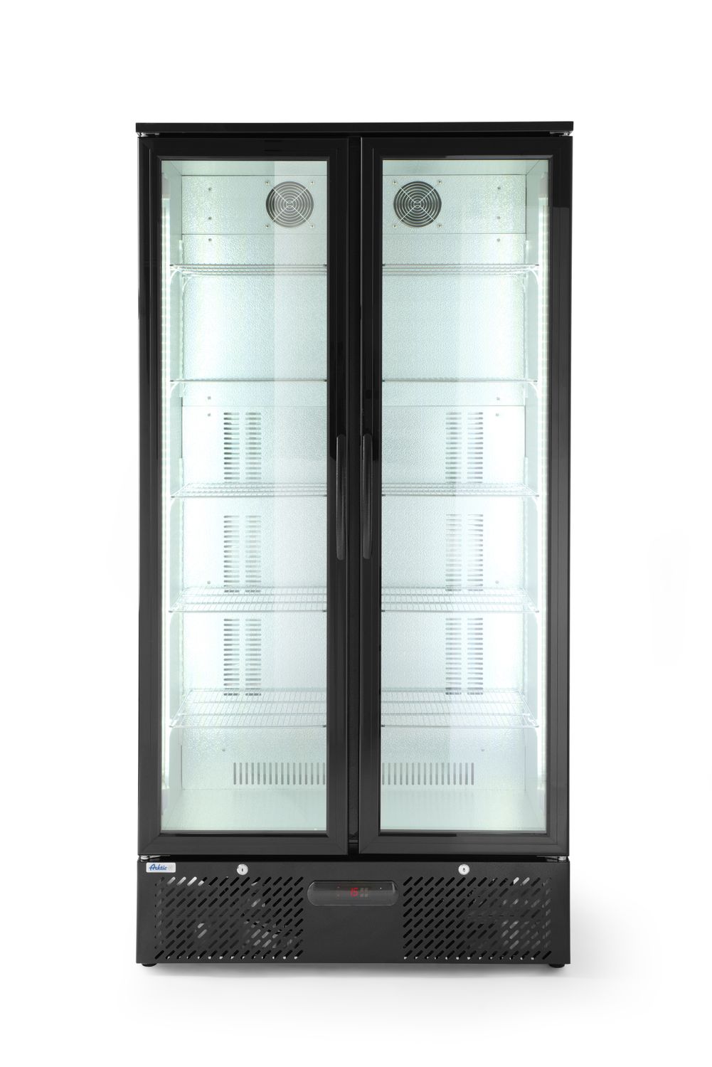 Zadní barová dvoudveřová chladnička, Arktic, 384L, Černá, 220-240V/365W, 940x635x(H)1983mm