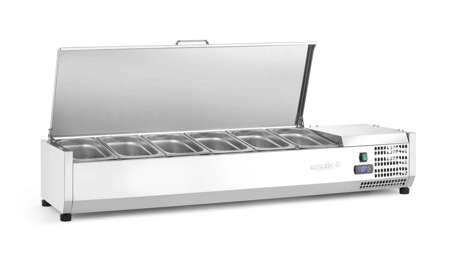 Chladicí zásobník GN 1/3, Arktic, 6x GN1/3, 230V/180W, 1405x420x(H)630mm