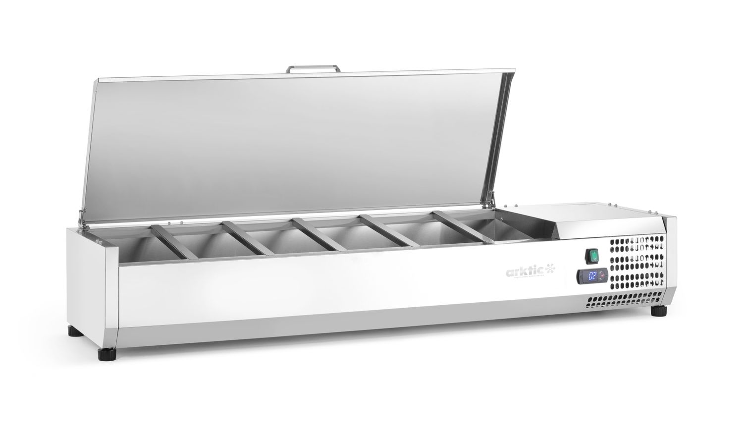 Chladicí zásobník GN 1/3, Arktic, 6x GN1/3, 230V/180W, 1405x420x(H)630mm