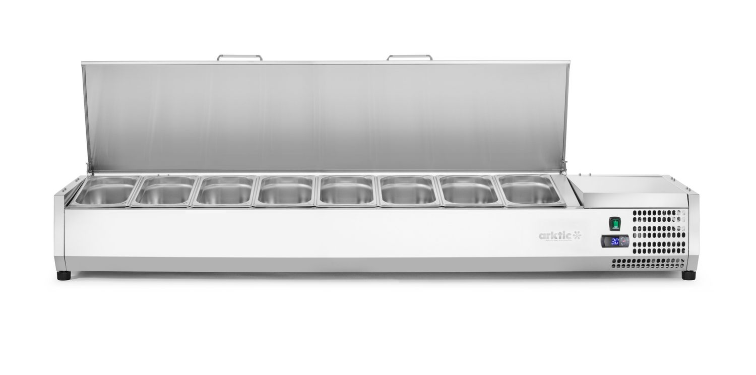 Chladicí zásobník GN 1/3, Arktic, 8x GN1/3, 230V/180W, 1805x420x(H)630mm
