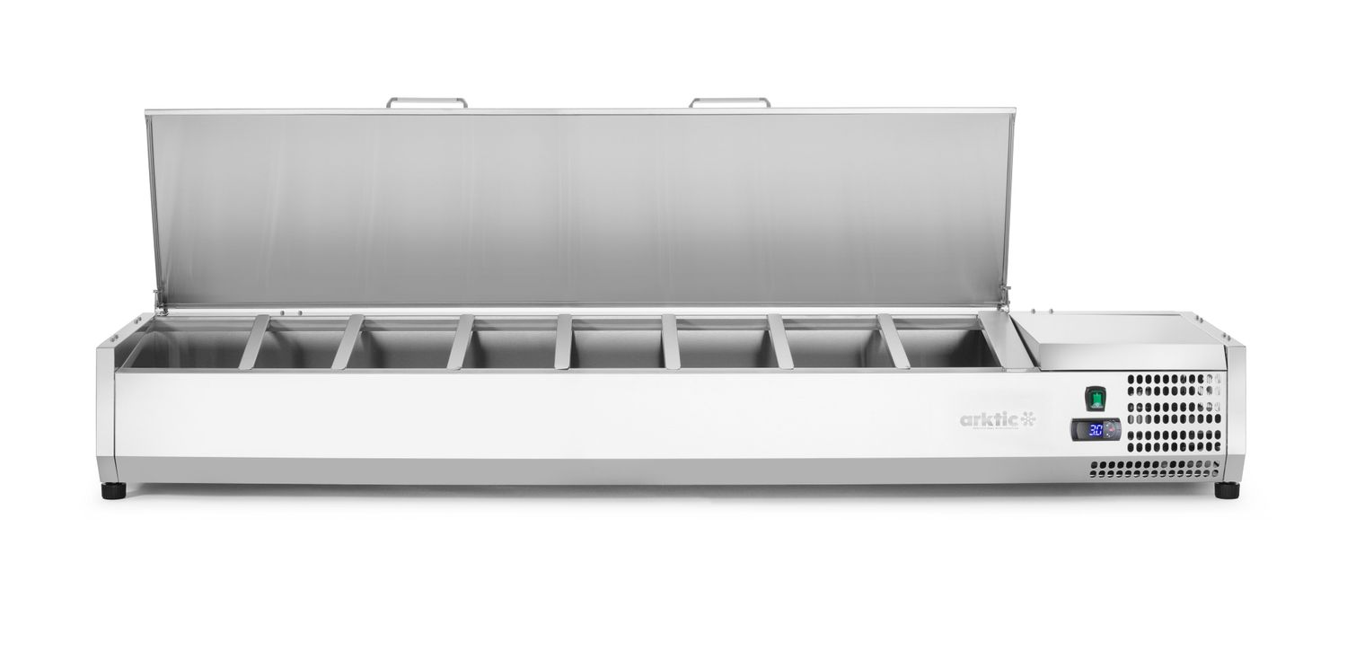 Chladicí zásobník GN 1/3, Arktic, 8x GN1/3, 230V/180W, 1805x420x(H)630mm