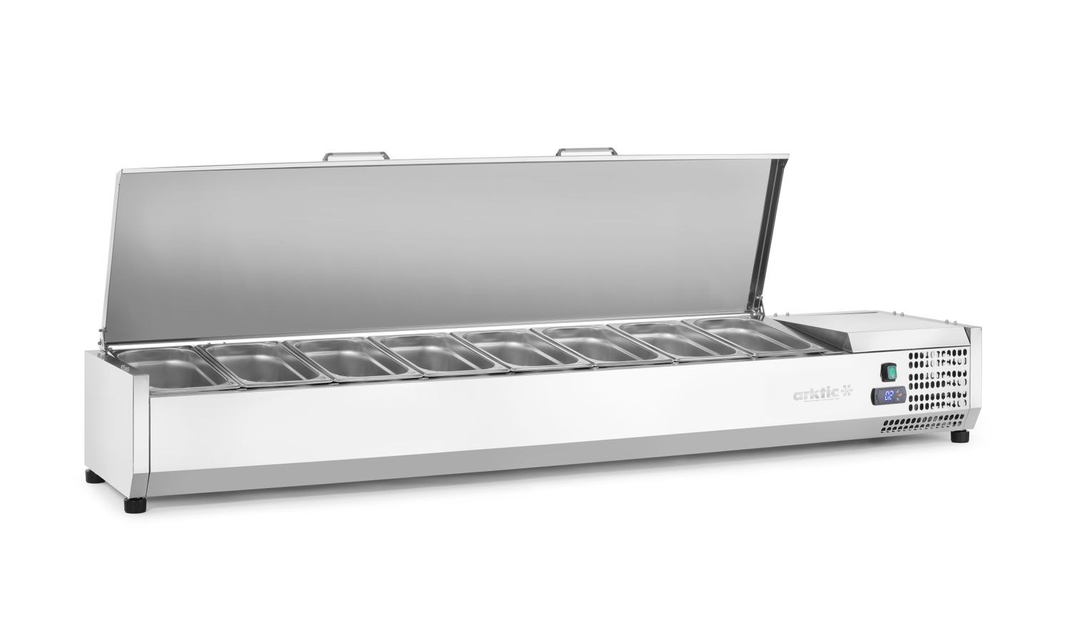 Chladicí zásobník GN 1/3, Arktic, 8x GN1/3, 230V/180W, 1805x420x(H)630mm
