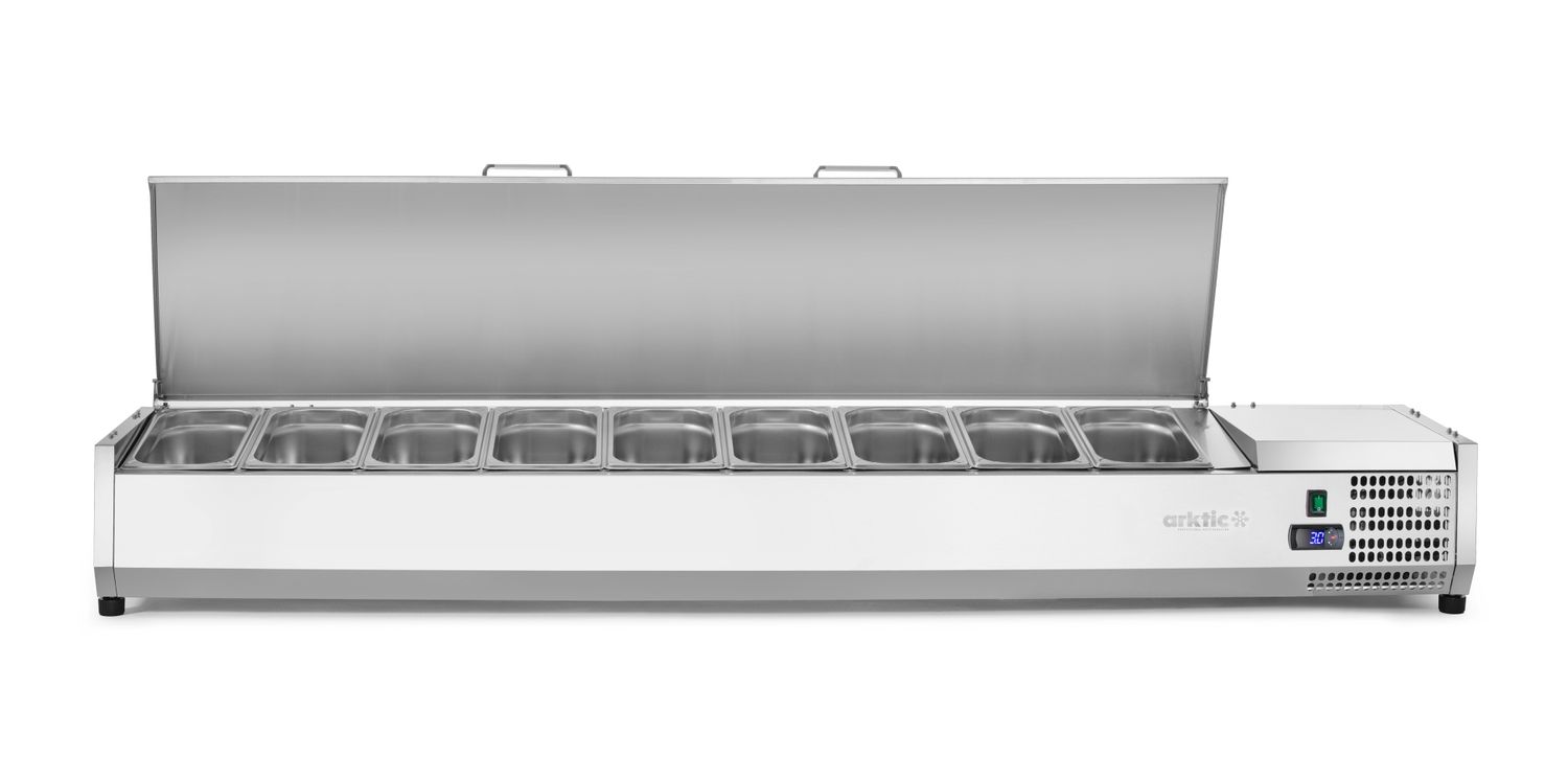 Chladicí zásobník GN 1/3, Arktic, 9x GN1/3, 230V/180W, 2005x420x(H)630mm