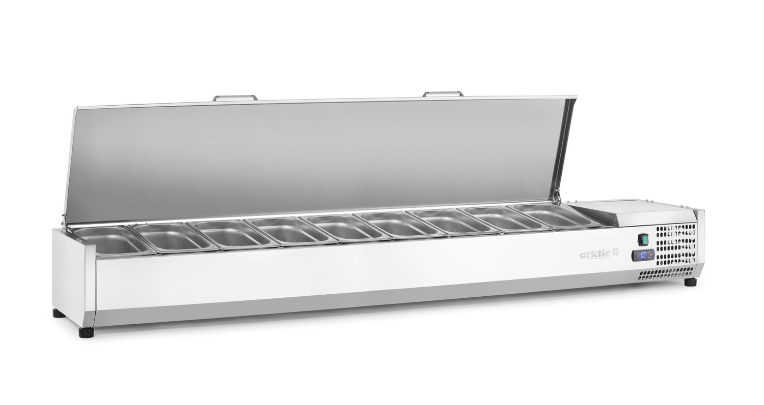 Chladicí zásobník GN 1/3, Arktic, 9x GN1/3, 230V/180W, 2005x420x(H)630mm