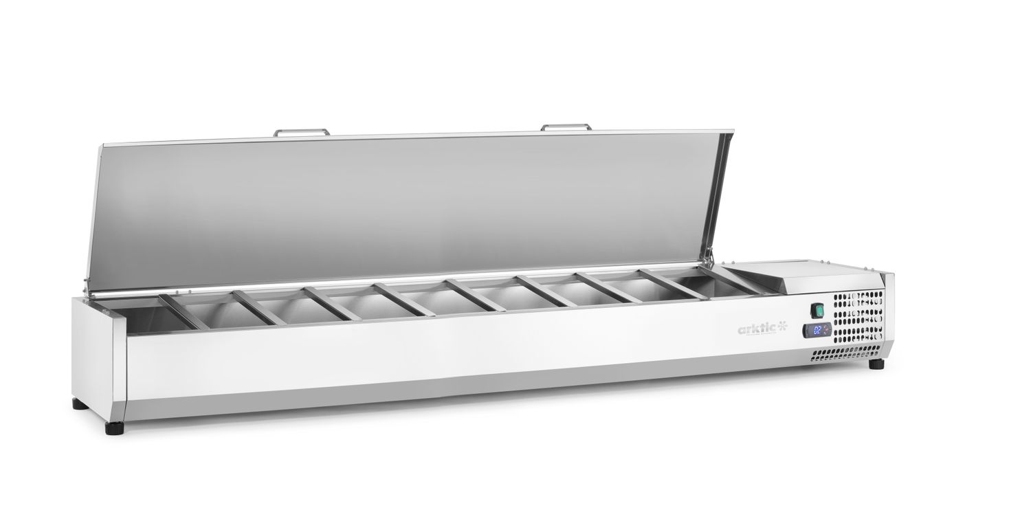 Chladicí zásobník GN 1/3, Arktic, 9x GN1/3, 230V/180W, 2005x420x(H)630mm