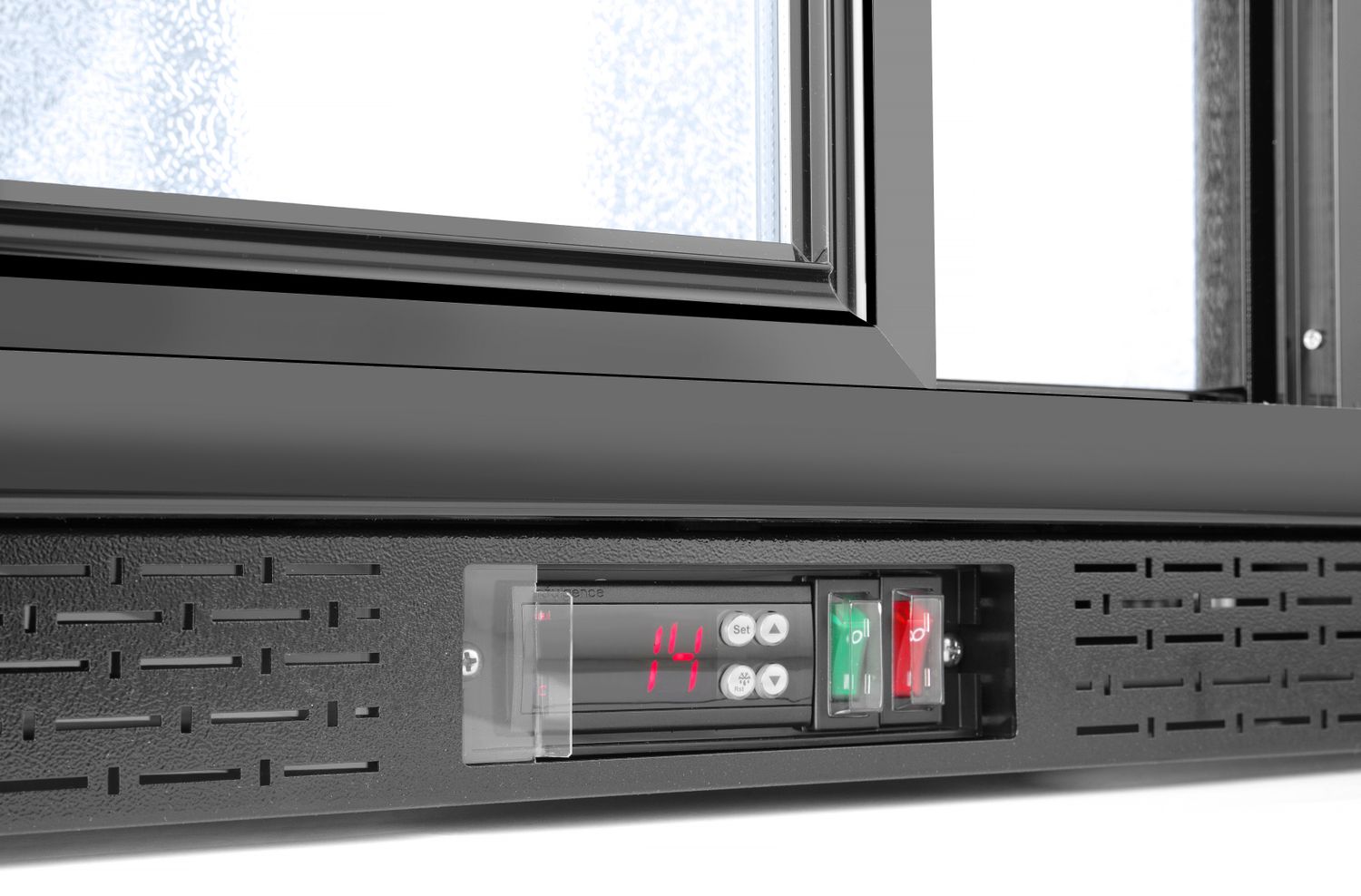 Zadní barová chladnička s trojitými posuvnými dveřmi, Arktic, 254L, Černá, 220-240V/160W, 1350x520x(H)865mm