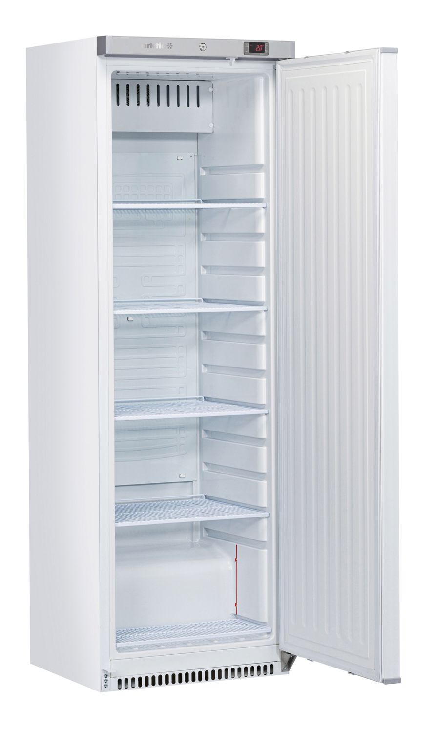 Mrazicí skříň v bílém lakovaném ocelovém krytu, Arktic, Budget Line, 400 l, Bílá, 230V/322W, 600x646x(H)1875mm