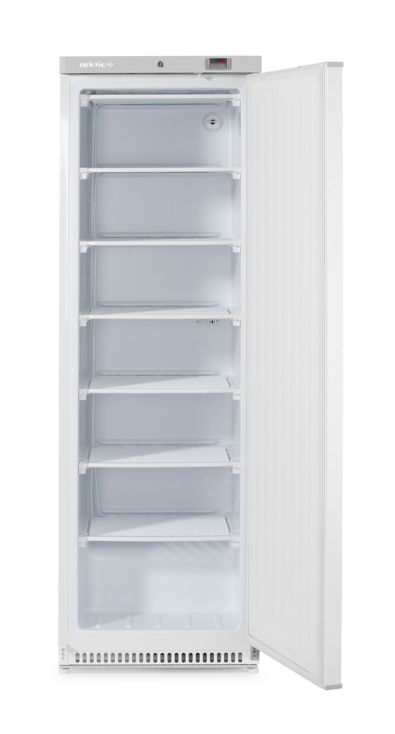 Mrazicí skříň v bílém lakovaném ocelovém krytu, Arktic, Budget Line, 400 l, Bílá, 230V/322W, 600x646x(H)1875mm
