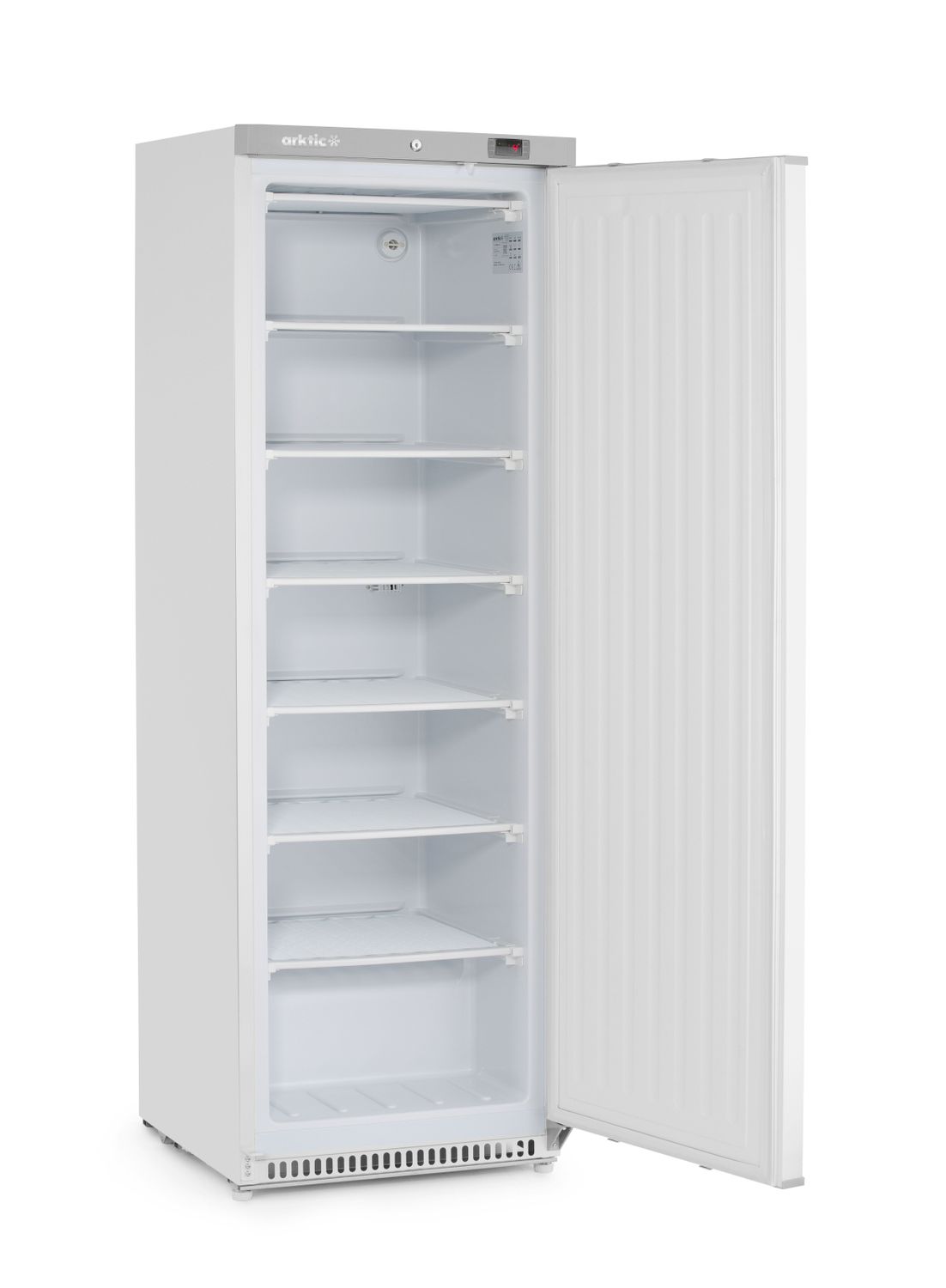 Mrazicí skříň v bílém lakovaném ocelovém krytu, Arktic, Budget Line, 400 l, Bílá, 230V/322W, 600x646x(H)1875mm