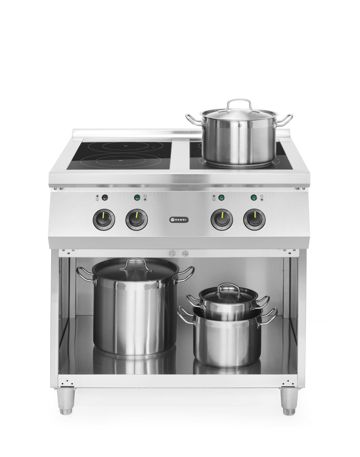 Indukční sporák se 4 hořáky, HENDI, 400V/17000W, 800x720x(H)854mm