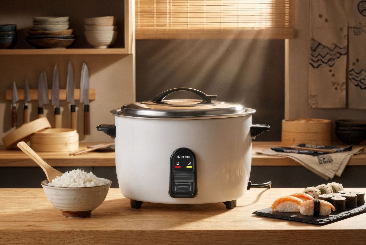 Rýžovar 4,2 l, HENDI, Kitchen Line, 4,2L, 230V/1550W, 391x372x(H)315mm