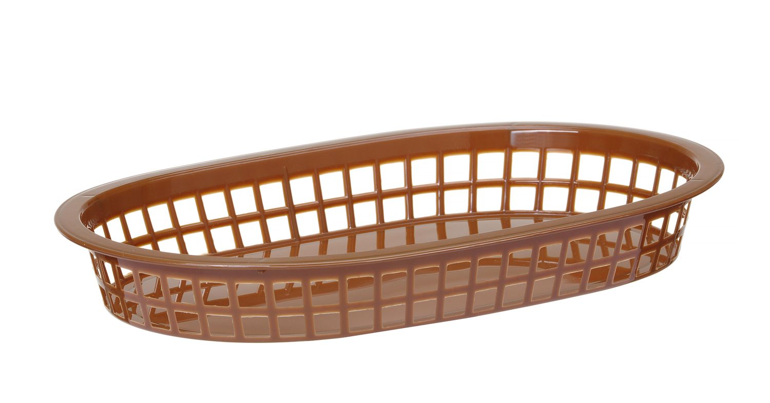 Košík na pečivo oválný, HENDI, Hnědá, 6 ks, 275x175x(H)38mm