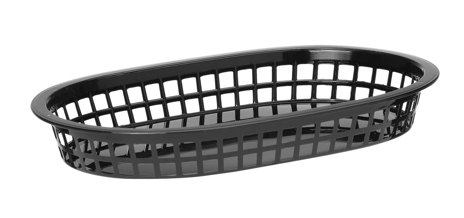 Košík na pečivo oválný, HENDI, Černá, 6 ks, 275x175x(H)38mm