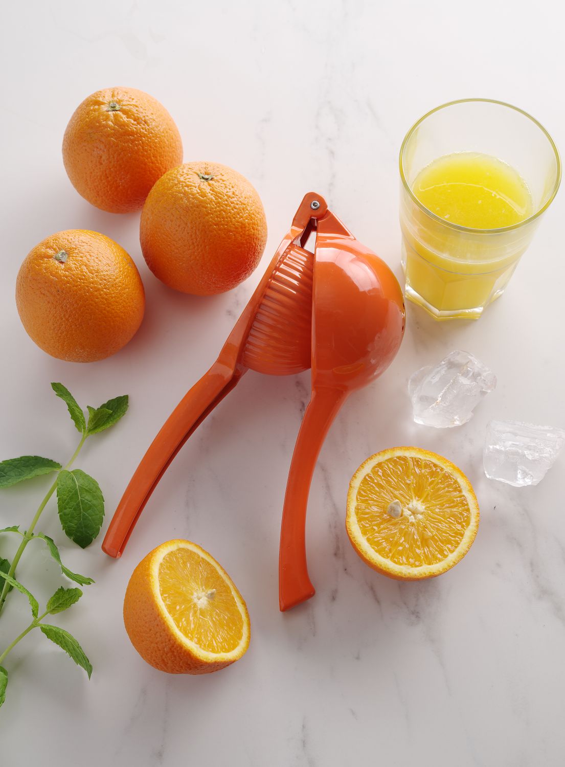 Citrusový lis, Bar up, oranžový (na pomeranče), 232x91x(H)60mm