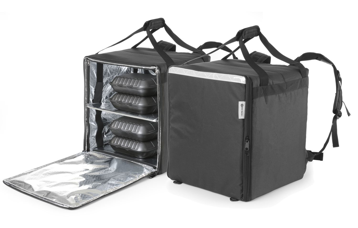 Tepelně izolovaný transportní batoh, HENDI, 75,2L, Černá, 410x410x(H)480mm