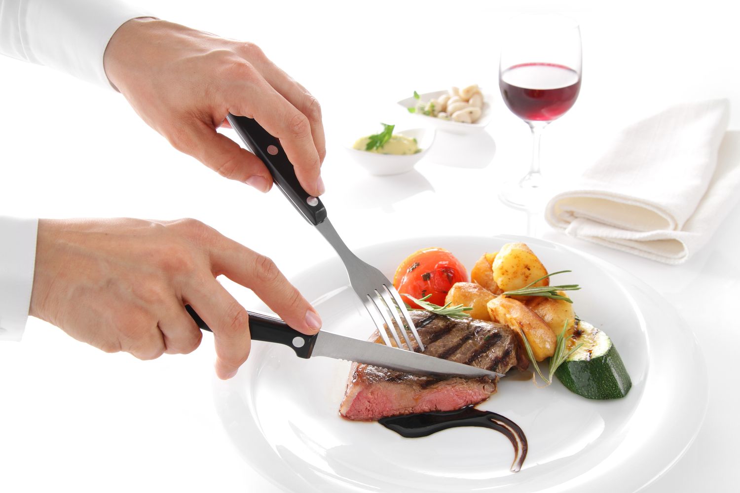 Vidlička na steak - 6 ks, HENDI, Profi Line, 6 ks, (L)200mm
