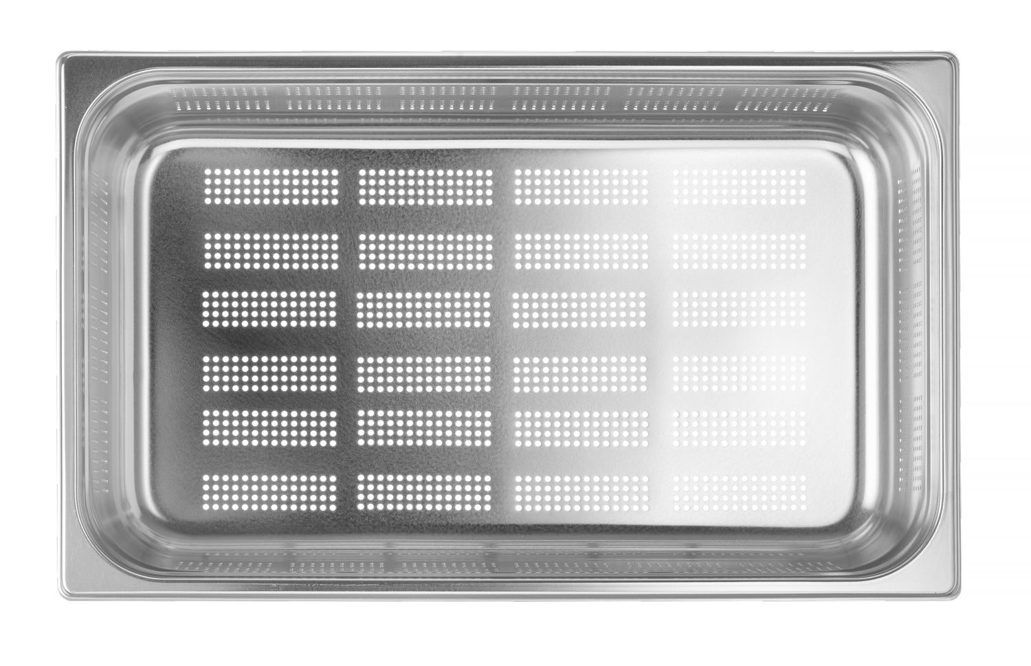 Kontejner GN 1/1 perforovaný, HENDI, Profi Line, GN 1/1, 21L, Světle šedá, (H)150mm