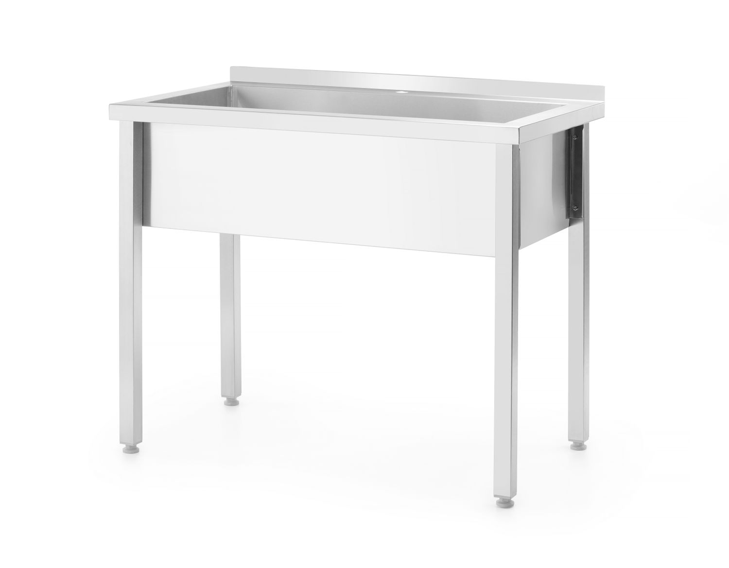 HENDI | Stůl s jednokomorovou vanou bez krytu, Budget Line - montovaný, velikost 1000x600x(H)850mm