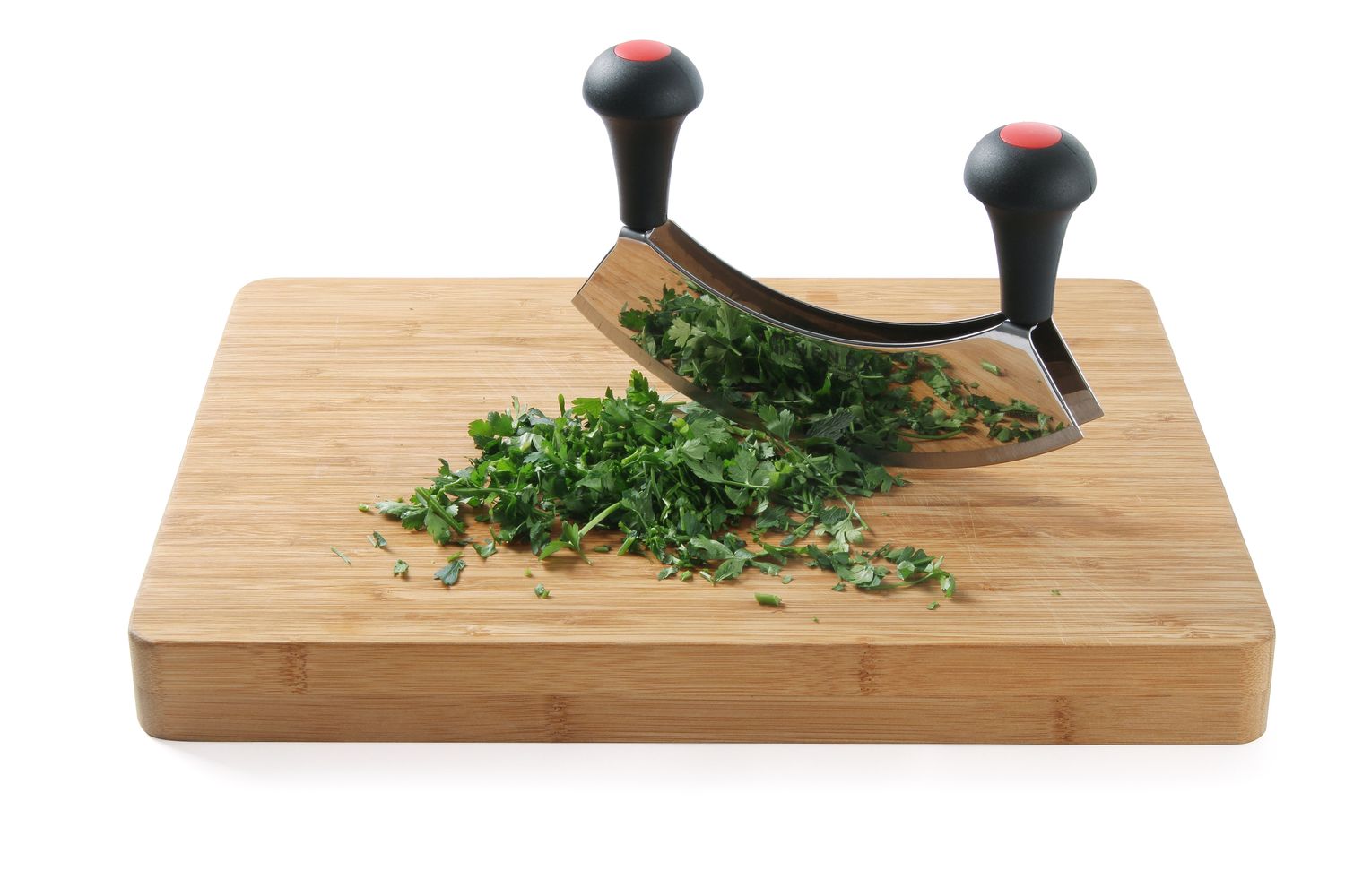 Nůž na sekání bylinek, HENDI, dvojitá čepel, Černá, (L)215mm