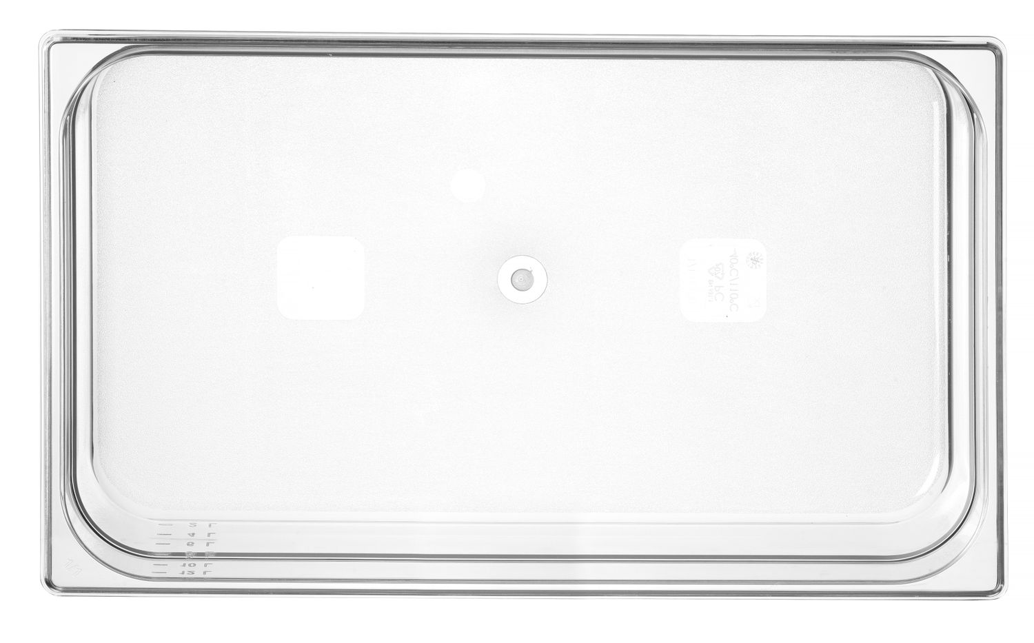 Kontejner GN 1/1 polykarbonát, HENDI, Profi Line, GN 1/1, 14L, Průhledná, 530x325x(H)100mm