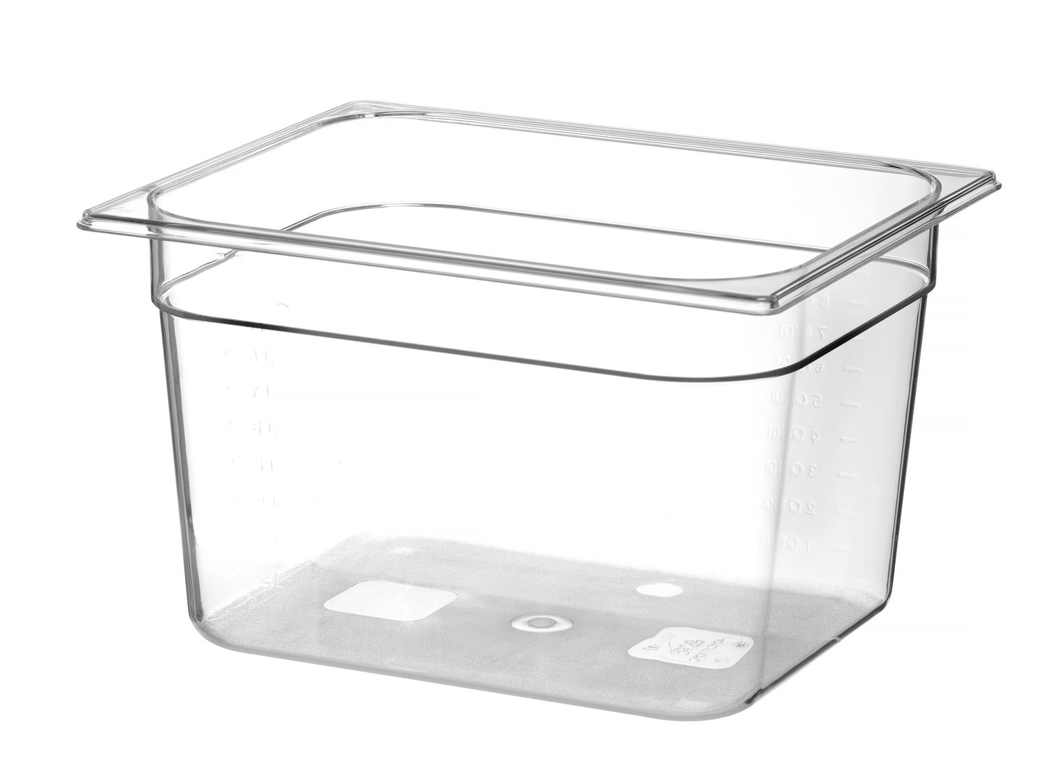 Kontejner GN 1/2 polykarbonát, HENDI, Profi Line, GN 1/2, 12,5L, Průhledná, 325x265x(H)200mm