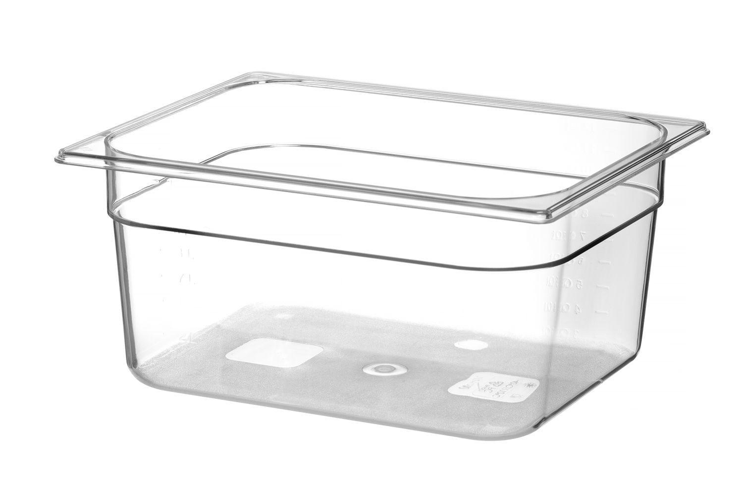 Kontejner GN 1/2 polykarbonát, HENDI, Profi Line, GN 1/2, 9,5L, Průhledná, 325x265x(H)150mm