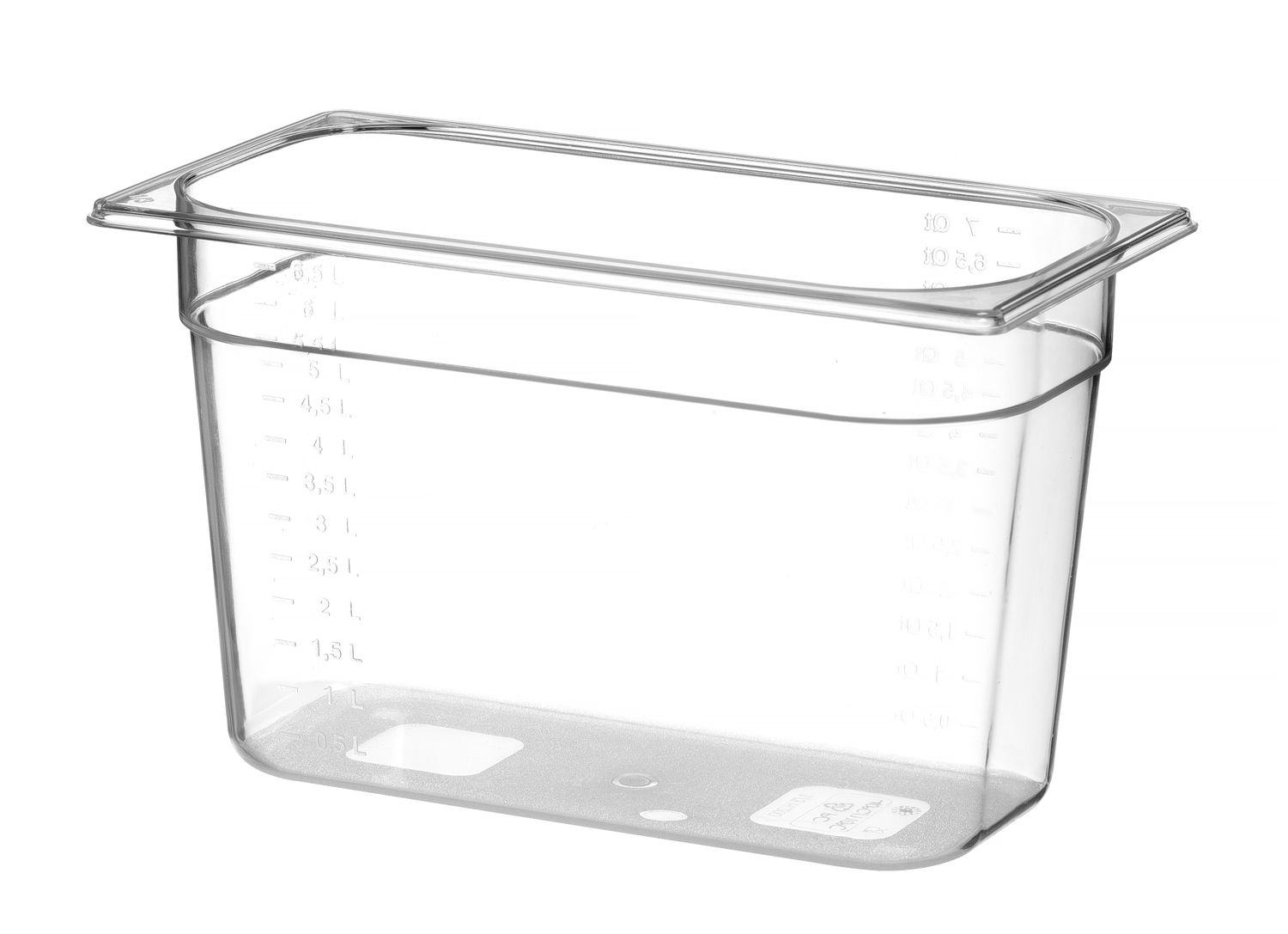 Kontejner GN 1/3 polykarbonát, HENDI, Profi Line, GN 1/3, 7,8L, Průhledná, 325x176x(H)200mm