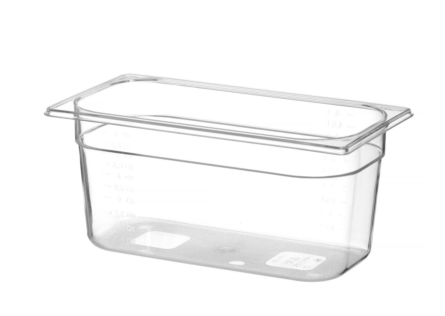 Kontejner GN 1/3 polykarbonát, HENDI, Profi Line, GN 1/3, 5,7L, Průhledná, 325x176x(H)150mm