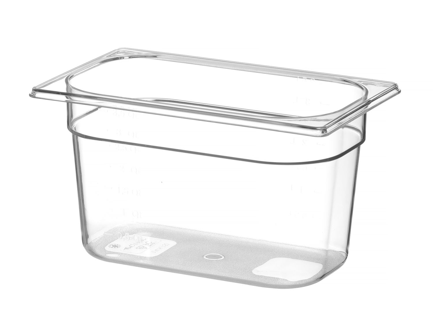 Kontejner GN 1/4 polykarbonát, HENDI, Profi Line, GN 1/4, 5,5L, Průhledná, 265x162x(H)200mm