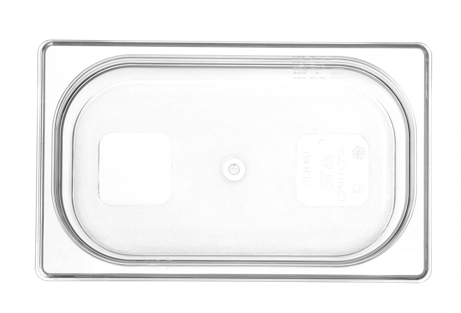 Kontejner GN 1/4 polykarbonát, HENDI, Profi Line, GN 1/4, 2,8L, Průhledná, 265x162x(H)100mm