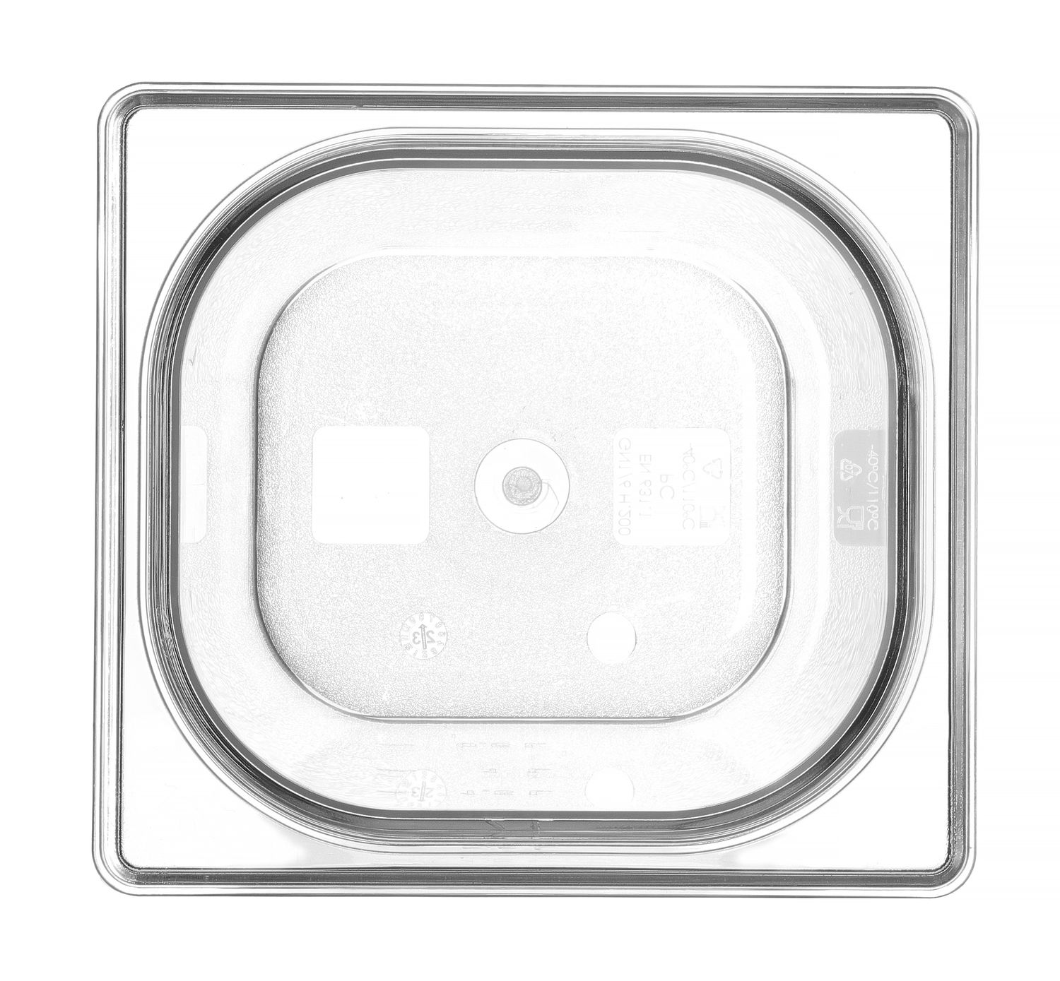 Kontejner GN 1/6 polykarbonát, HENDI, Profi Line, GN 1/6, 3,4L, Průhledná, 176x162x(H)200mm