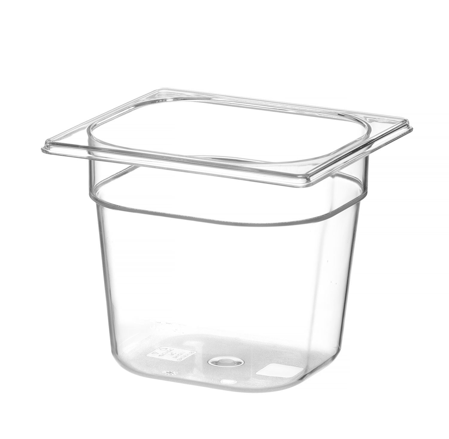 Kontejner GN 1/6 polykarbonát, HENDI, Profi Line, GN 1/6, 2,4L, Průhledná, 176x162x(H)150mm