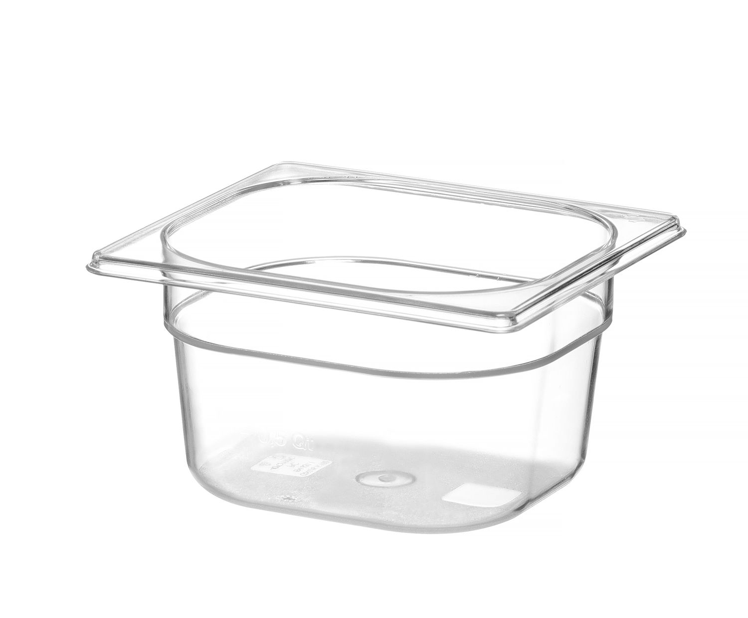 Kontejner GN 1/6 polykarbonát, HENDI, Profi Line, GN 1/6, 1,6L, Průhledná, 176x162x(H)100mm