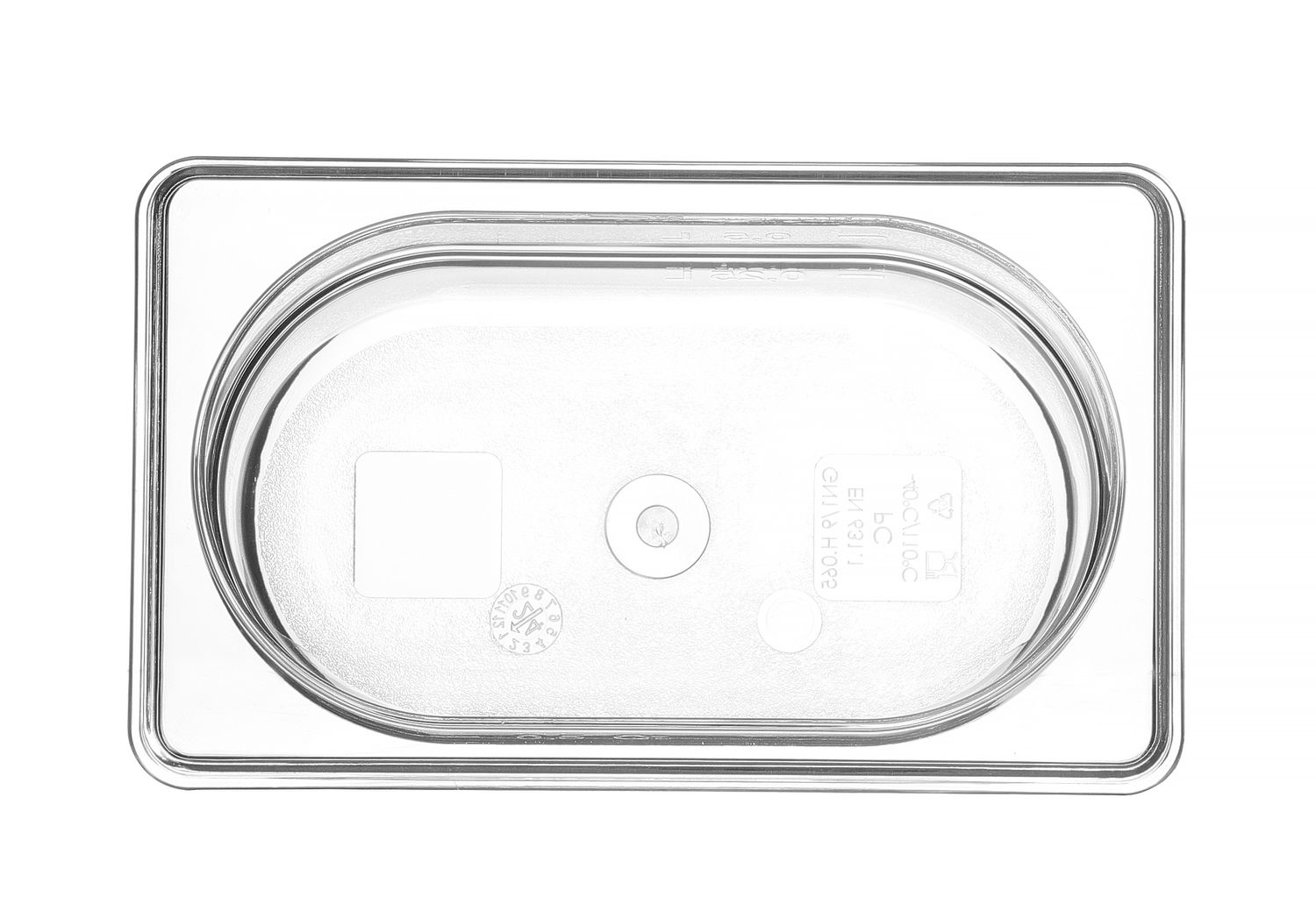 Kontejner GN 1/9 polykarbonát, HENDI, Profi Line, GN 1/9, 0,6L, Průhledná, 176x108x(H)65mm