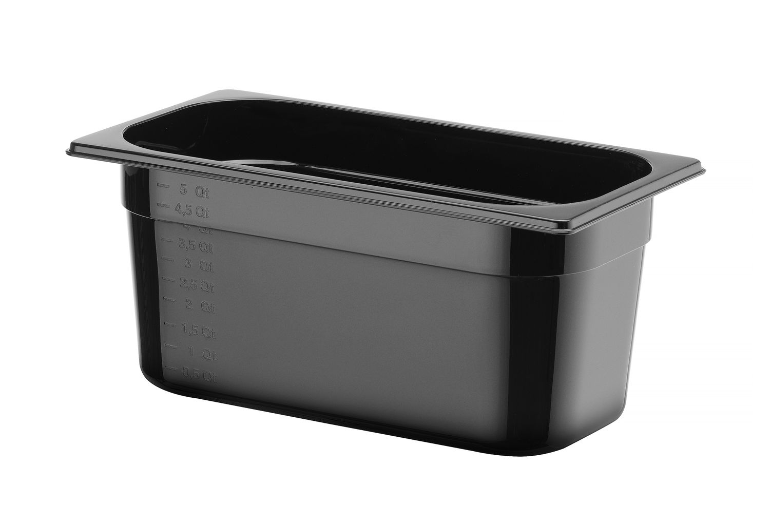 Kontejner GN 1/3 černý polykarbonát, HENDI, Profi Line, GN 1/3, 5,7L, Černá, 325x176x(H)150mm
