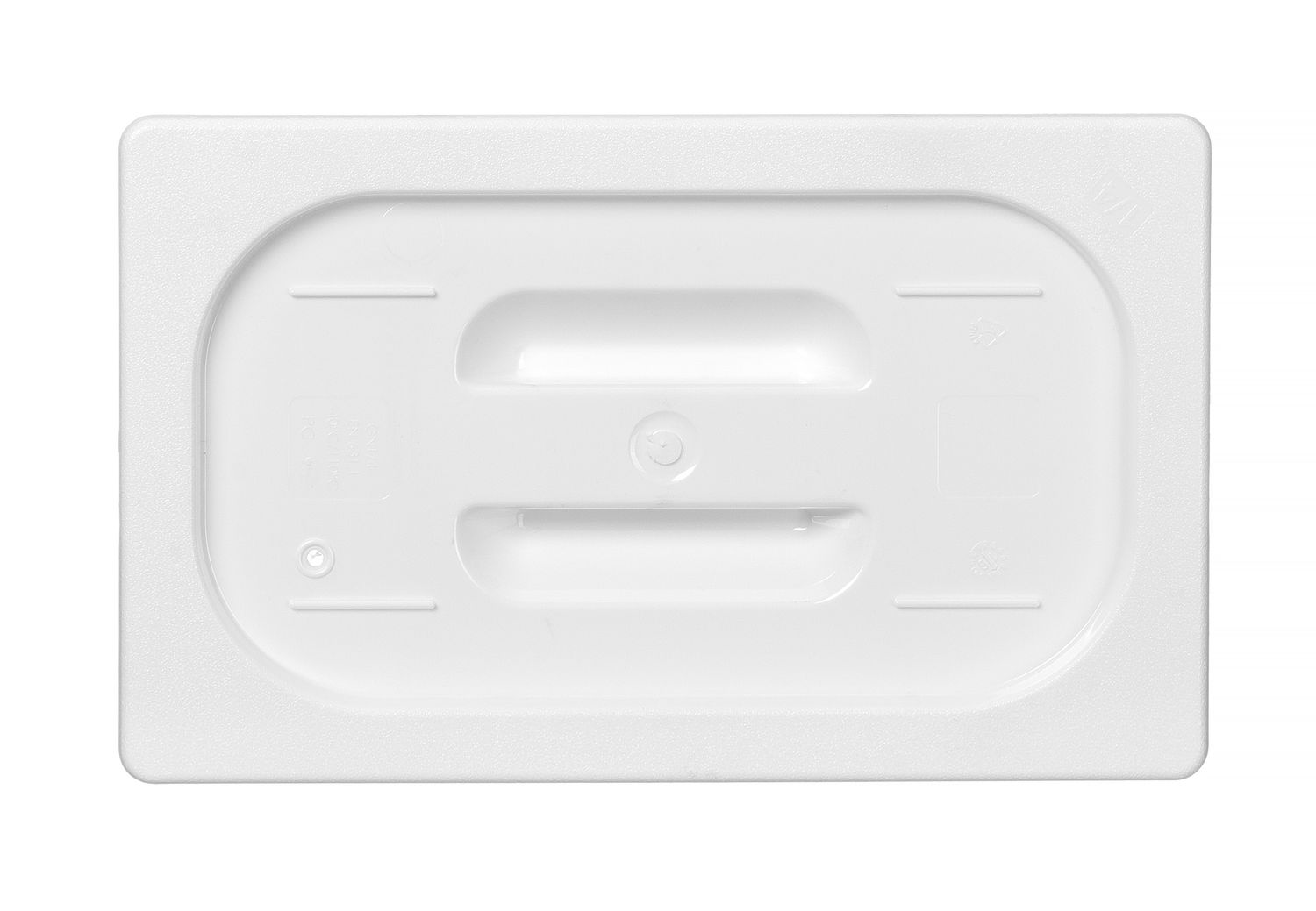 Víko pro nádoby GN z bílého polykarbonátu, HENDI, GN 1/4, Bílá, 265x162mm