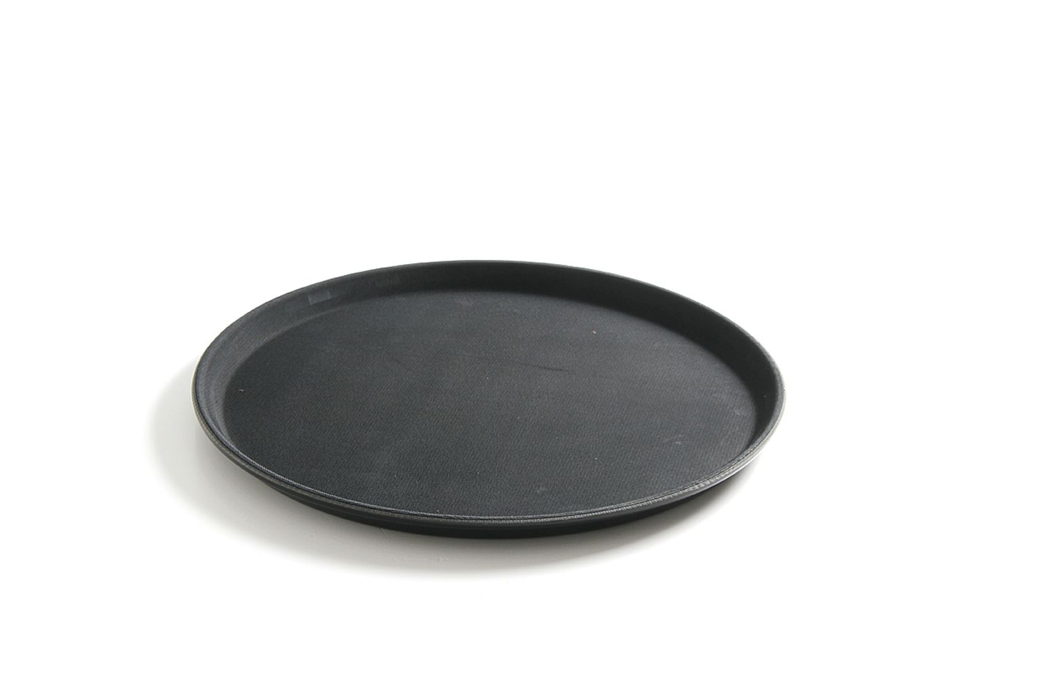 Tác servírovací z polypropylenu, protiskluzový, kulatý, černý, HENDI, ø410x(H)20mm