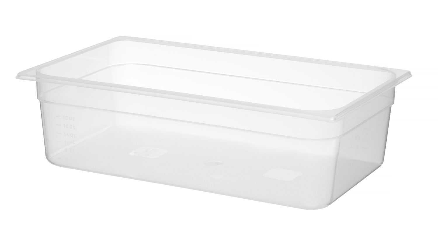 Kontejner GN 1/1 polypropylen, HENDI, Profi Line, GN 1/1, 21L, Průhledná, 530x325x(H)150mm
